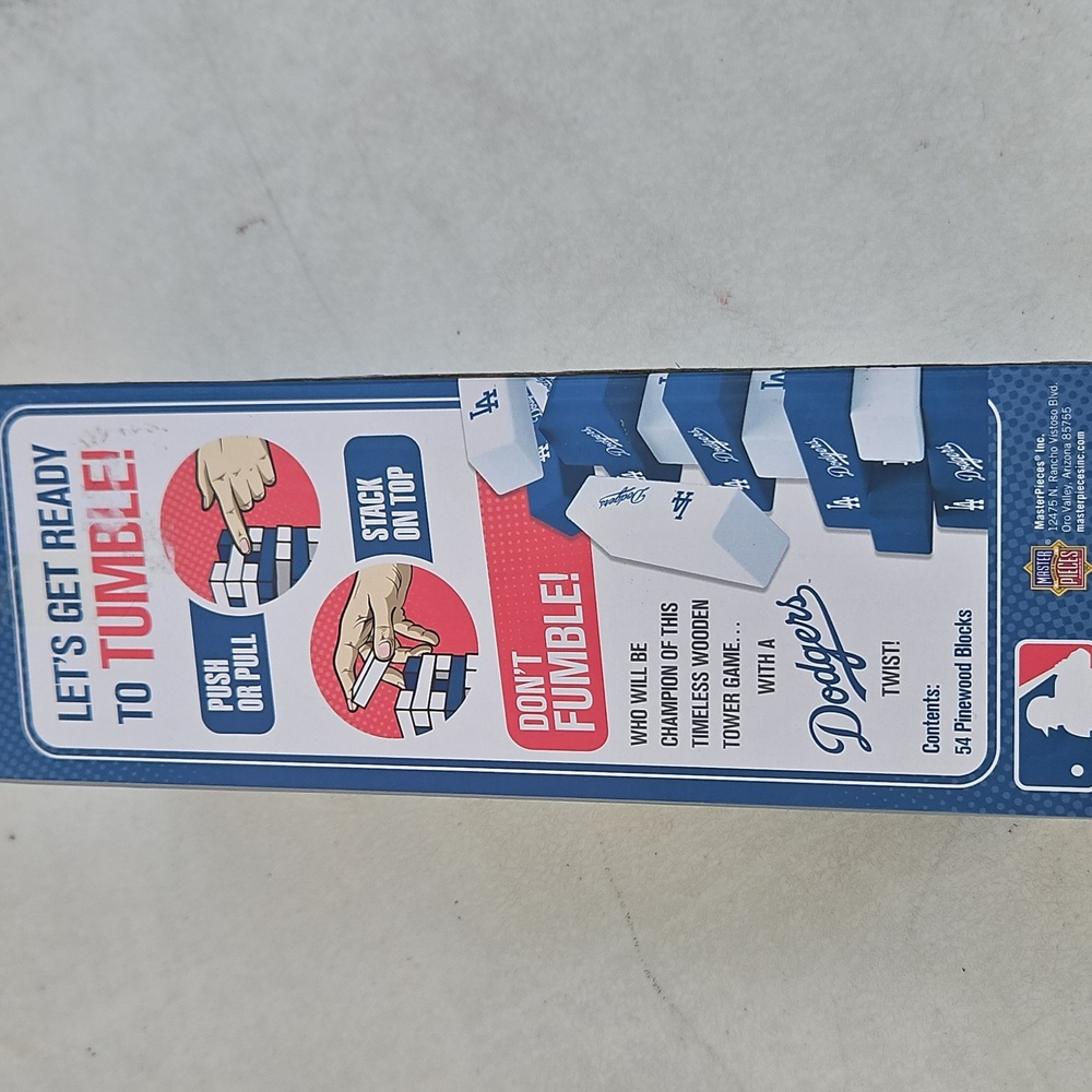 LA Dodgers Tumble Tower Game - Picture 3 of 5